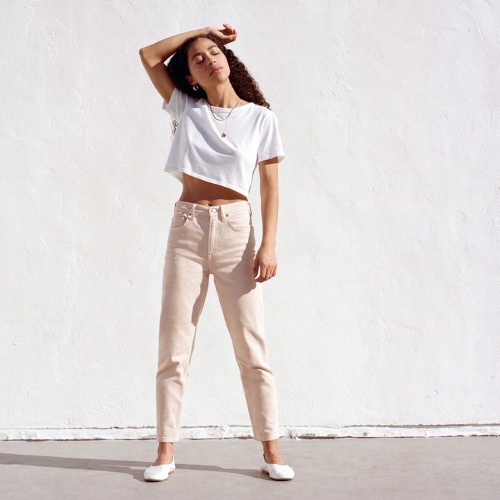 EVERLANE Edition 01 pale pink jeans